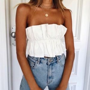 Ruffle crop top